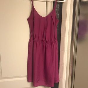 BCBGeneration Magenta Spaghetti Strap Dress.